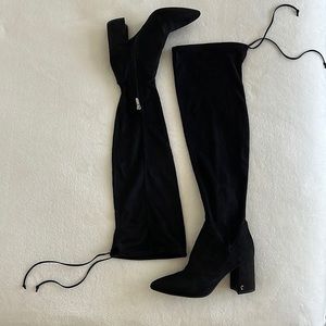 Circus by Sam Edelman Cynthia Block Heel Suede Tall Boot